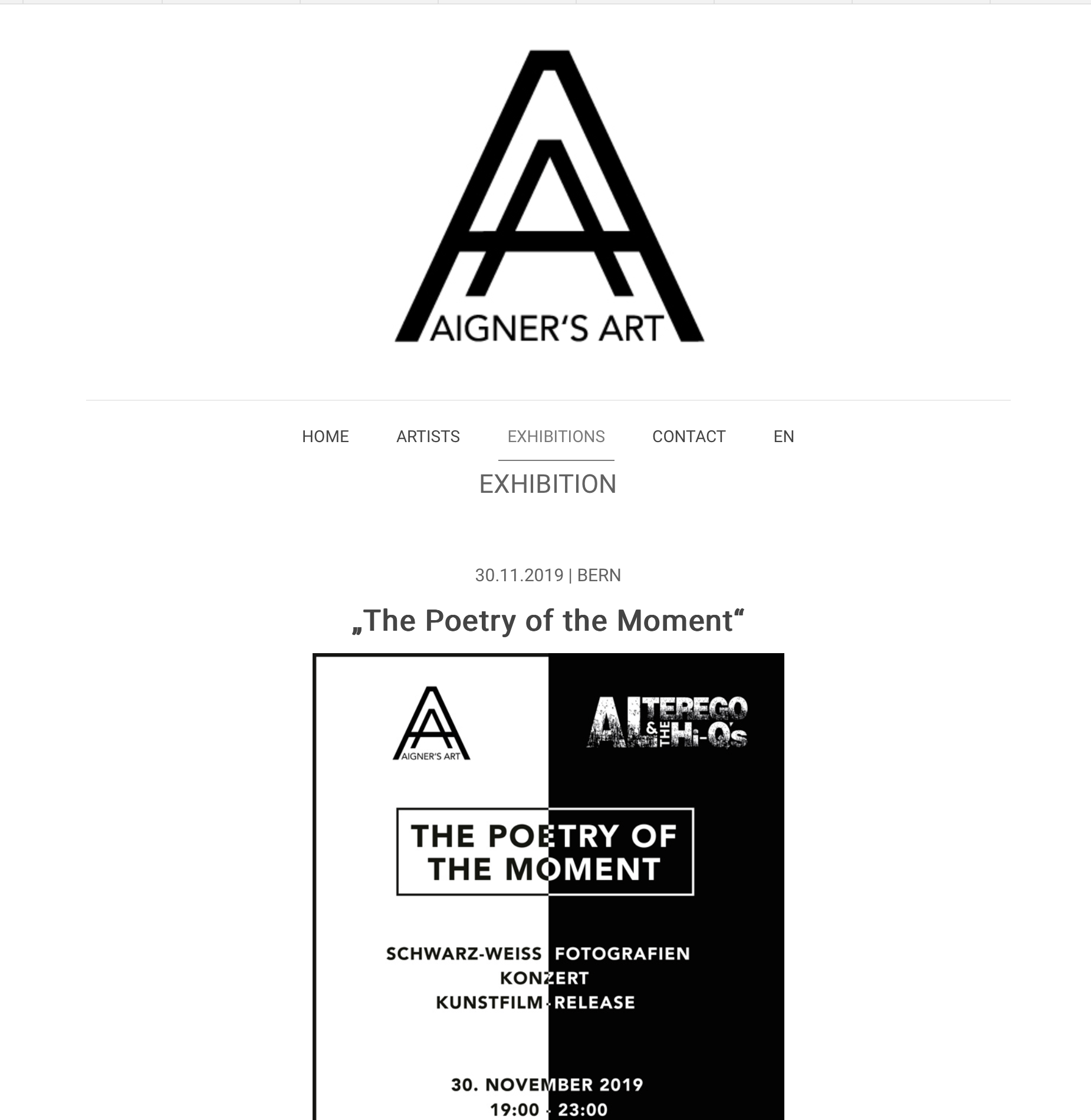 Galleria d'arte Zurigo, mostra fotografica